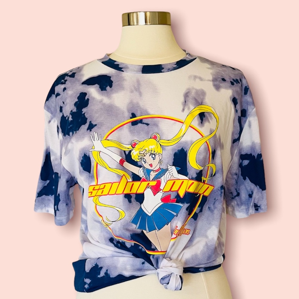 NWT Sailor Moon Tie Dye Graphic Tee Sz L